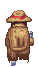 New character walking back animation